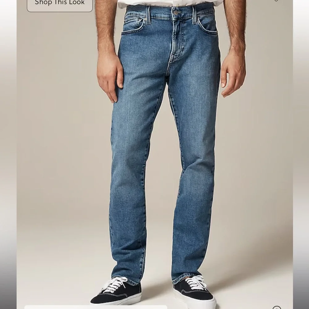 JCREW Size 31/30 484 Slim-fit Stretch Jean in Bright Medium Indigo Wash NWOT - Picture 1 of 7